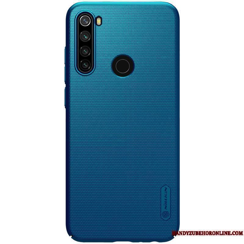 Redmi Note 8t Coque Incassable Protection Rouge Délavé En Daim Noir Tout Compris Difficile