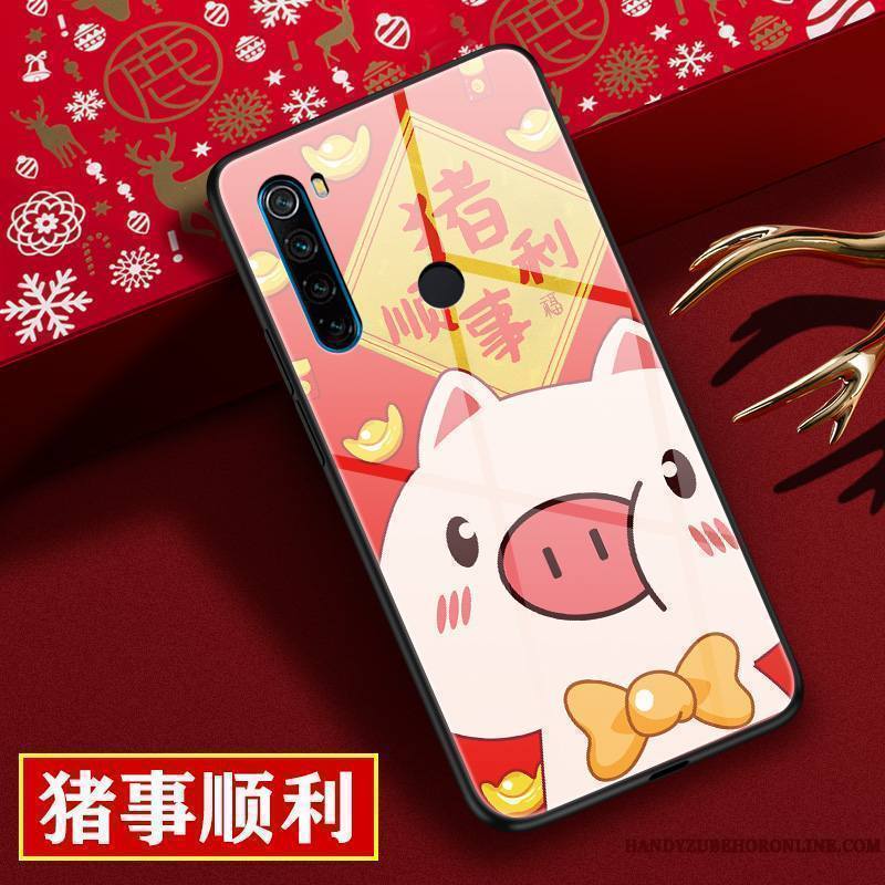 Redmi Note 8t Coque Verre Rat Nouveau Rouge Amoureux Dessin Animé