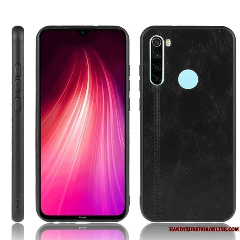 Redmi Note 8t Cuir Bleu Difficile Coque Protection Rouge Petit