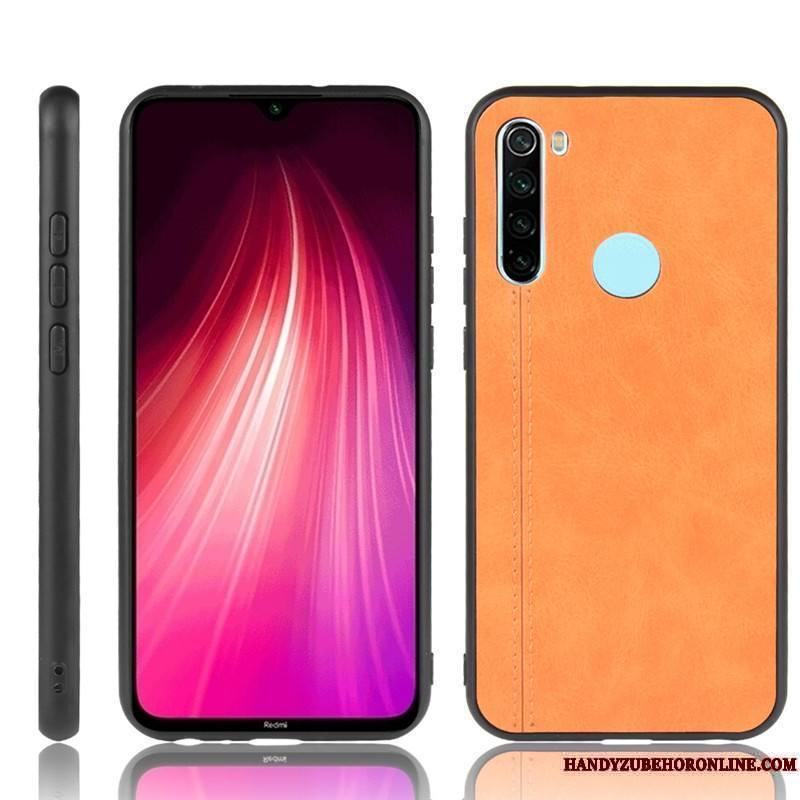 Redmi Note 8t Cuir Bleu Difficile Coque Protection Rouge Petit