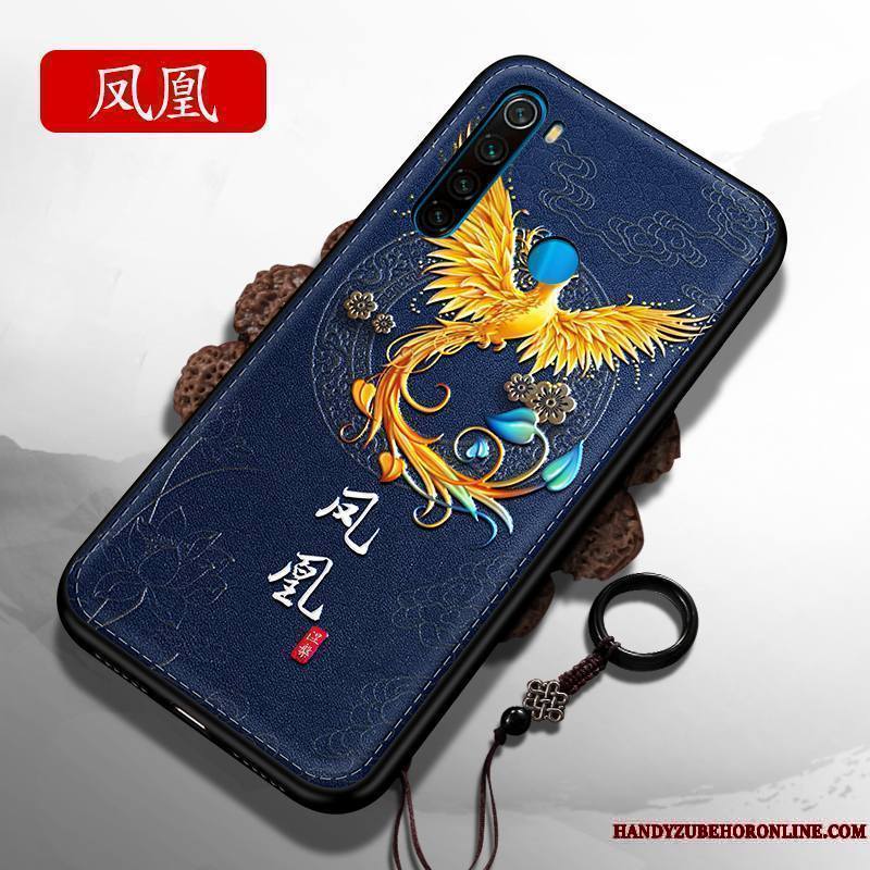 Redmi Note 8t Dragon Créatif Très Mince Fluide Doux Rouge Anneau Coque
