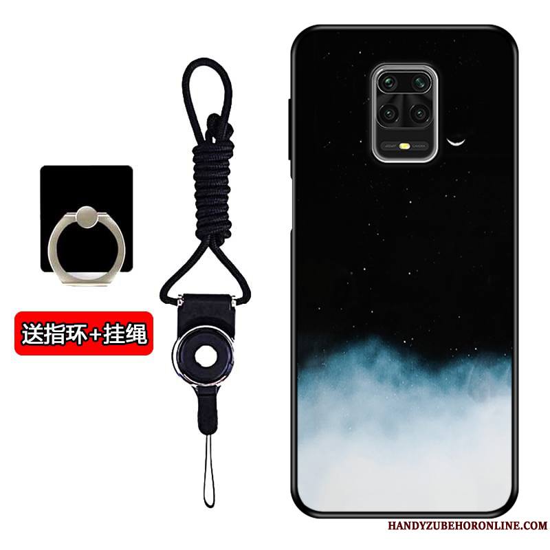 Redmi Note 9 Pro Coque De Téléphone Noir Personnalité Rouge Tout Compris Personnalisé Étui