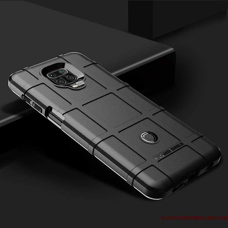 Redmi Note 9 Pro Coque Téléphone Portable Incassable Rouge Difficile Gris Délavé En Daim Protection