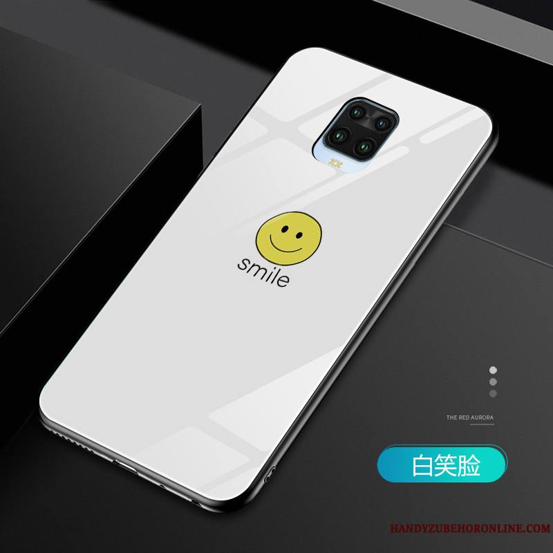 Redmi Note 9 Pro Souriant Petit Incassable Jaune Coque Personnalité Rouge