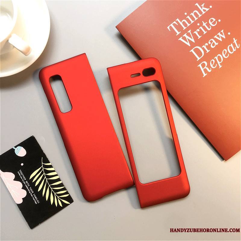 Samsung Fold Coque Dessin Animé Rouge Incassable Tout Compris Étoile Étui Protection