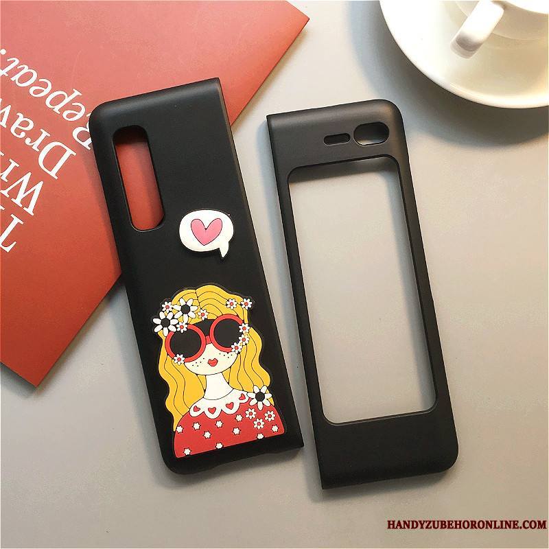 Samsung Fold Coque Dessin Animé Rouge Incassable Tout Compris Étoile Étui Protection