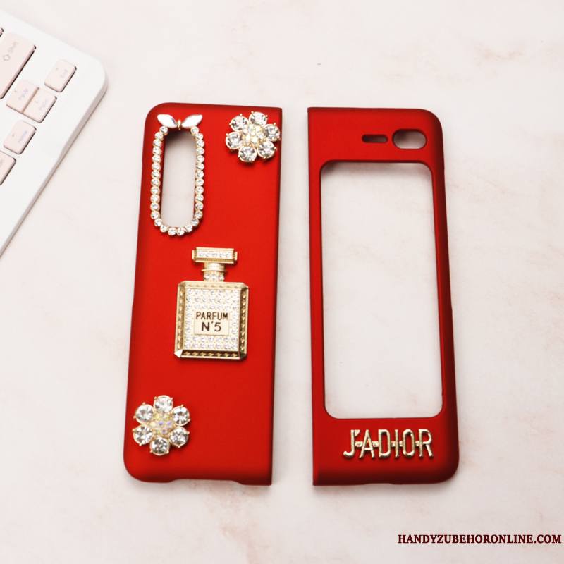 Samsung Fold Rouge Étui Coque De Téléphone Plier Téléphone Portable Tout Compris Protection