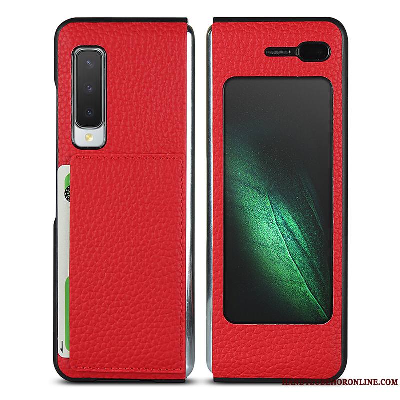 Samsung Fold Très Mince Luxe Étui Coque De Téléphone Étui En Cuir Incassable Étoile