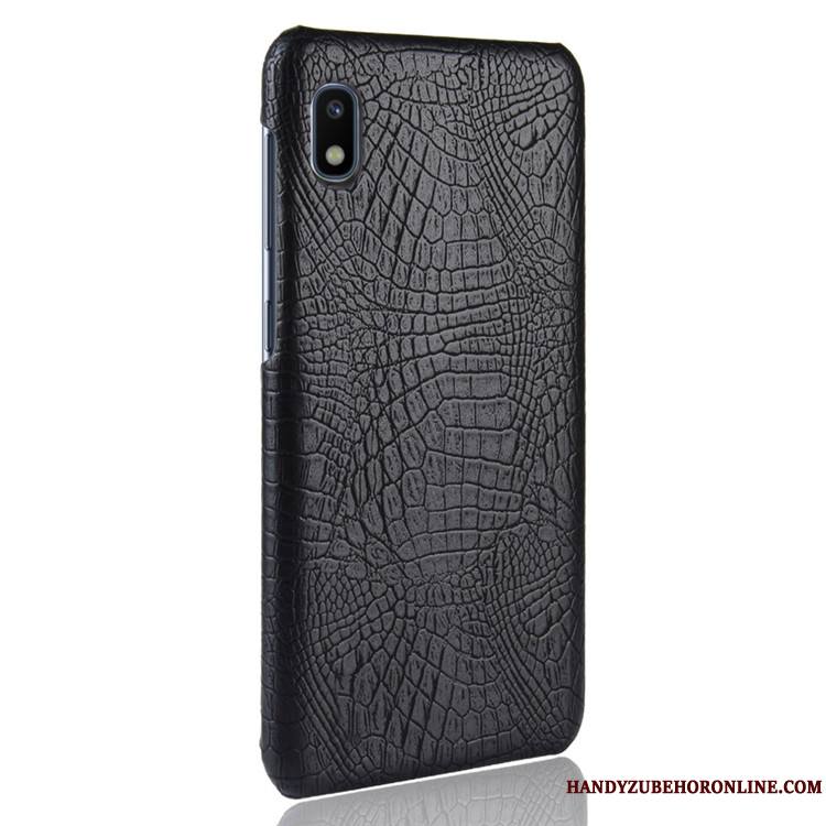 Samsung Galaxy A10 Coque Cuir Crocodile Modèle Protection Étoile Étui Sac Légères