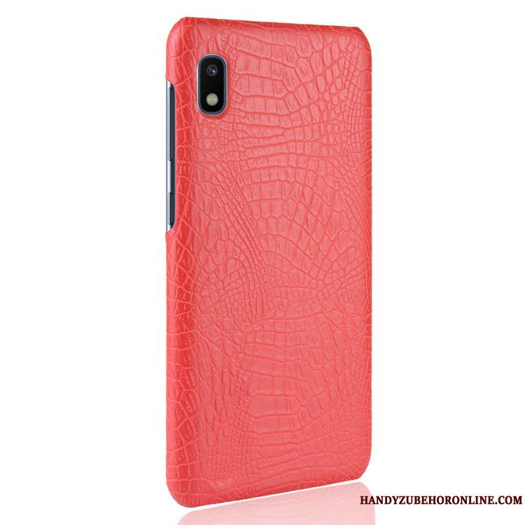 Samsung Galaxy A10 Coque Cuir Crocodile Modèle Protection Étoile Étui Sac Légères