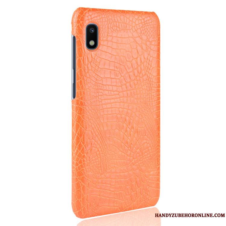 Samsung Galaxy A10 Coque Cuir Crocodile Modèle Protection Étoile Étui Sac Légères