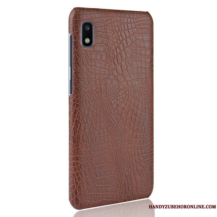 Samsung Galaxy A10 Coque Cuir Crocodile Modèle Protection Étoile Étui Sac Légères