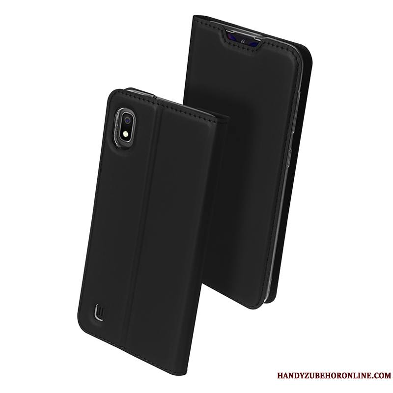 Samsung Galaxy A10 Coque Nouveau Carte Téléphone Portable Business Protection Étui Étui En Cuir