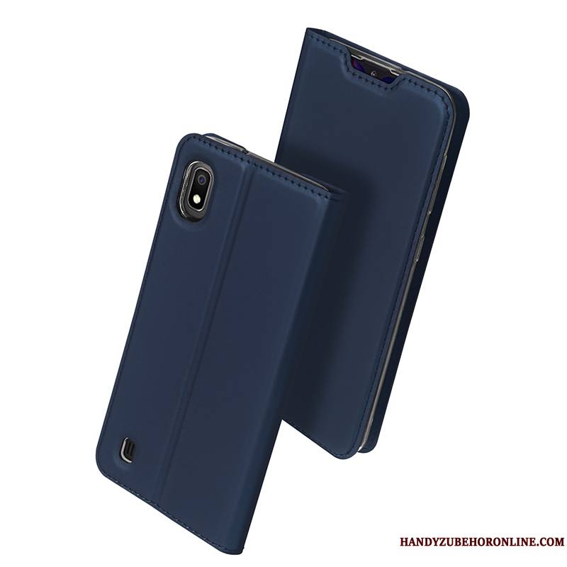 Samsung Galaxy A10 Coque Nouveau Carte Téléphone Portable Business Protection Étui Étui En Cuir