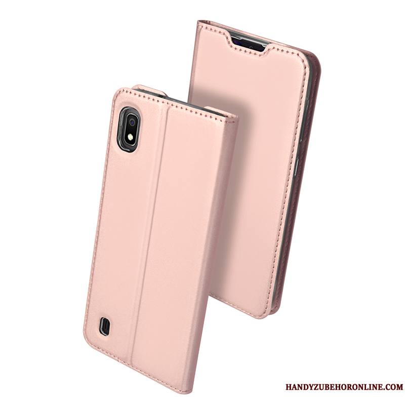 Samsung Galaxy A10 Coque Nouveau Carte Téléphone Portable Business Protection Étui Étui En Cuir