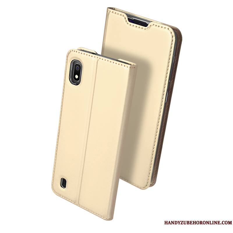 Samsung Galaxy A10 Coque Nouveau Carte Téléphone Portable Business Protection Étui Étui En Cuir