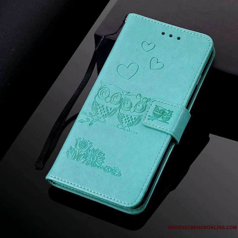 Samsung Galaxy A10 Étoile Housse Dessin Animé Étui En Cuir Tout Compris Coque De Téléphone Bleu