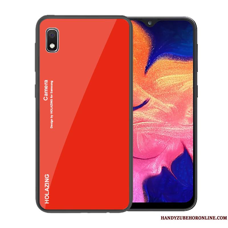 Samsung Galaxy A10 Étui Marque De Tendance Coque De Téléphone Dégradé Étoile Verre Bleu