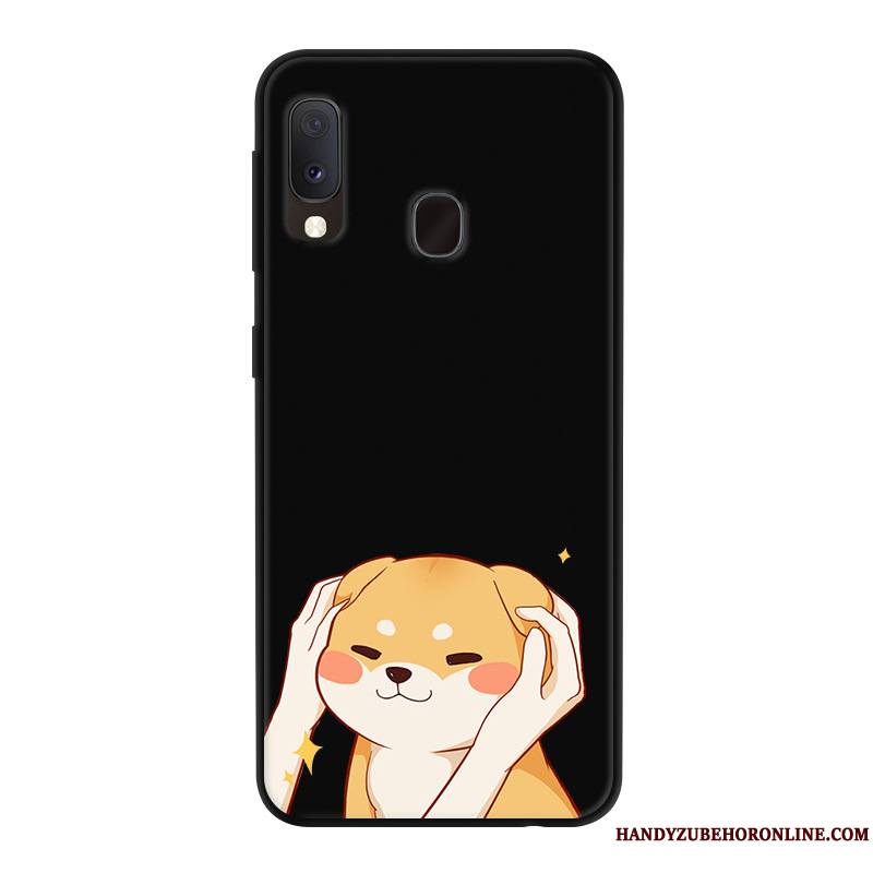 Samsung Galaxy A20e Dessin Animé Étui Rouge Yarn Protection Incassable Coque De Téléphone