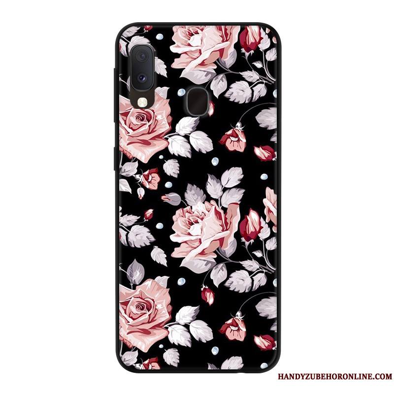 Samsung Galaxy A20e Dessin Animé Étui Rouge Yarn Protection Incassable Coque De Téléphone