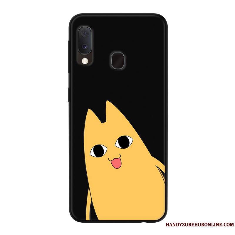 Samsung Galaxy A20e Dessin Animé Étui Rouge Yarn Protection Incassable Coque De Téléphone