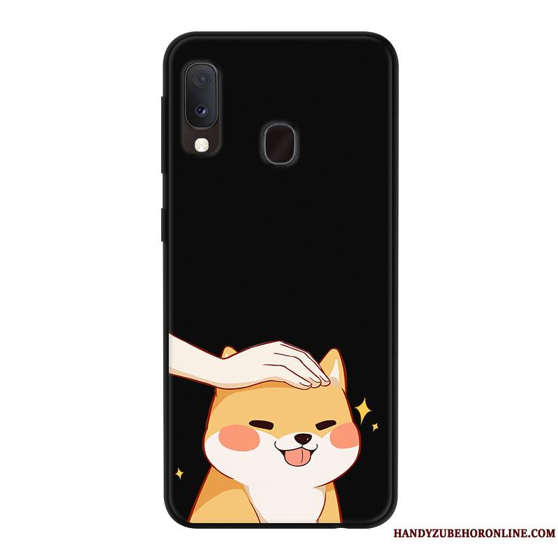 Samsung Galaxy A20e Dessin Animé Étui Rouge Yarn Protection Incassable Coque De Téléphone