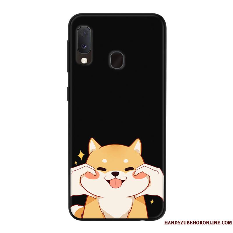 Samsung Galaxy A20e Dessin Animé Étui Rouge Yarn Protection Incassable Coque De Téléphone