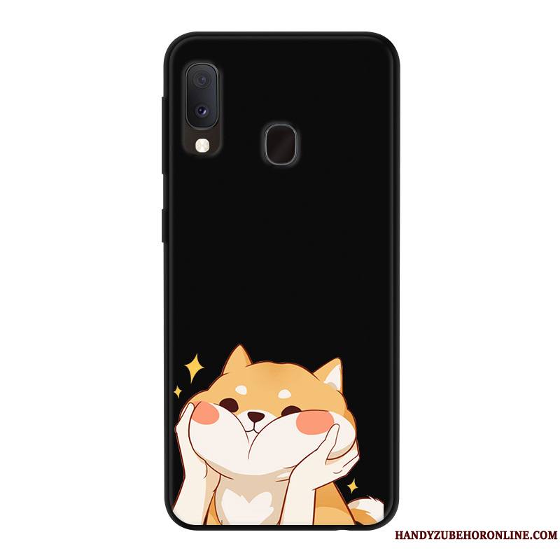 Samsung Galaxy A20e Dessin Animé Étui Rouge Yarn Protection Incassable Coque De Téléphone