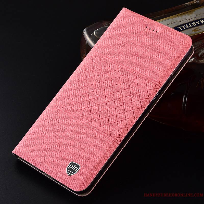 Samsung Galaxy A20e Téléphone Portable Étui En Cuir Étoile Coque De Téléphone Rose Mesh Housse