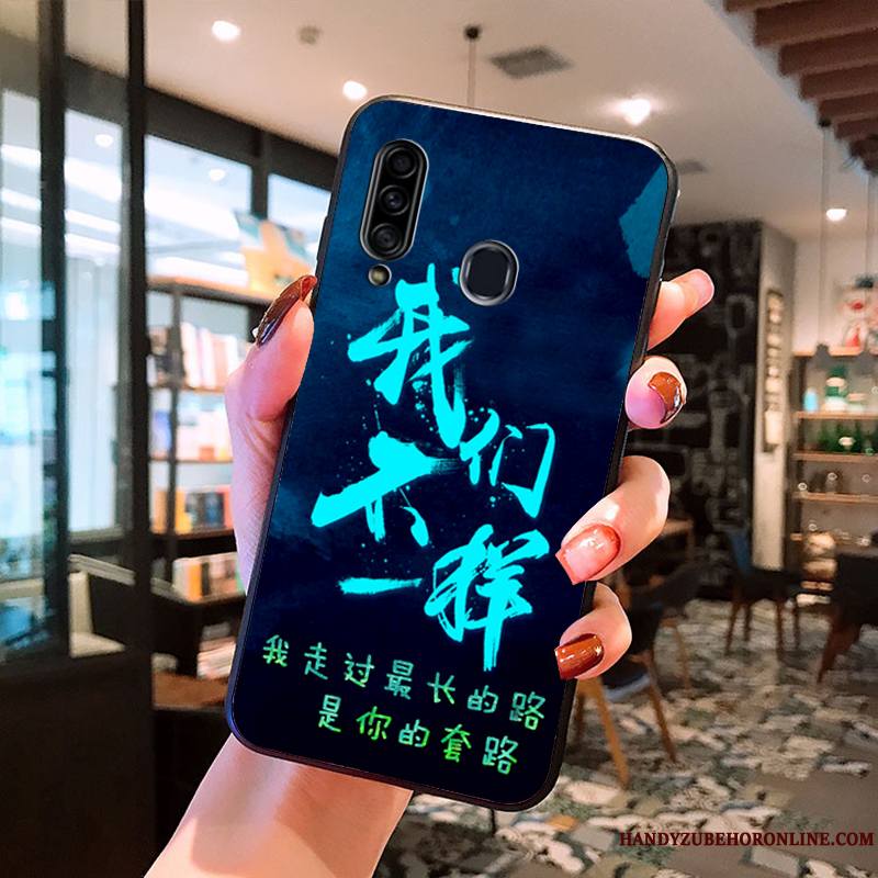 Samsung Galaxy A20s Coque Bleu Étoile Fluide Doux Tout Compris Dessin Animé Protection Silicone