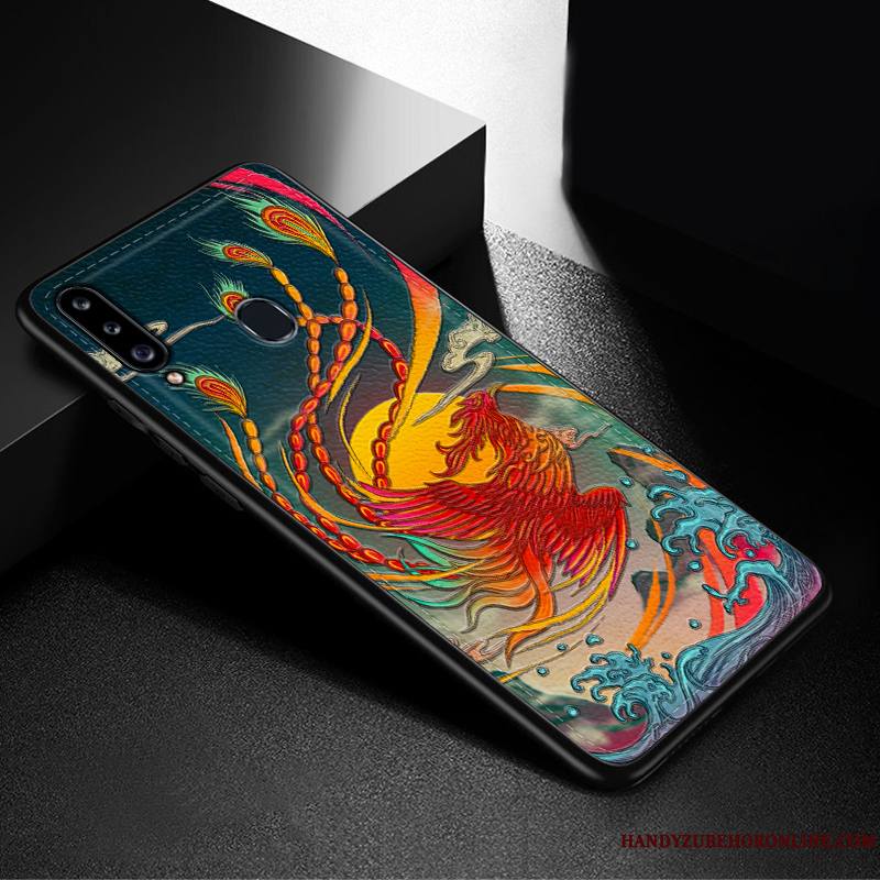 Samsung Galaxy A20s Coque Silicone Très Mince Mode Étoile Incassable Fluide Doux Tendance