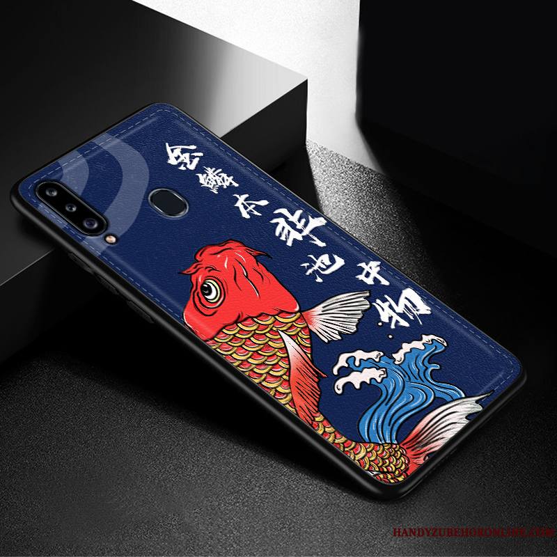 Samsung Galaxy A20s Coque Silicone Très Mince Mode Étoile Incassable Fluide Doux Tendance