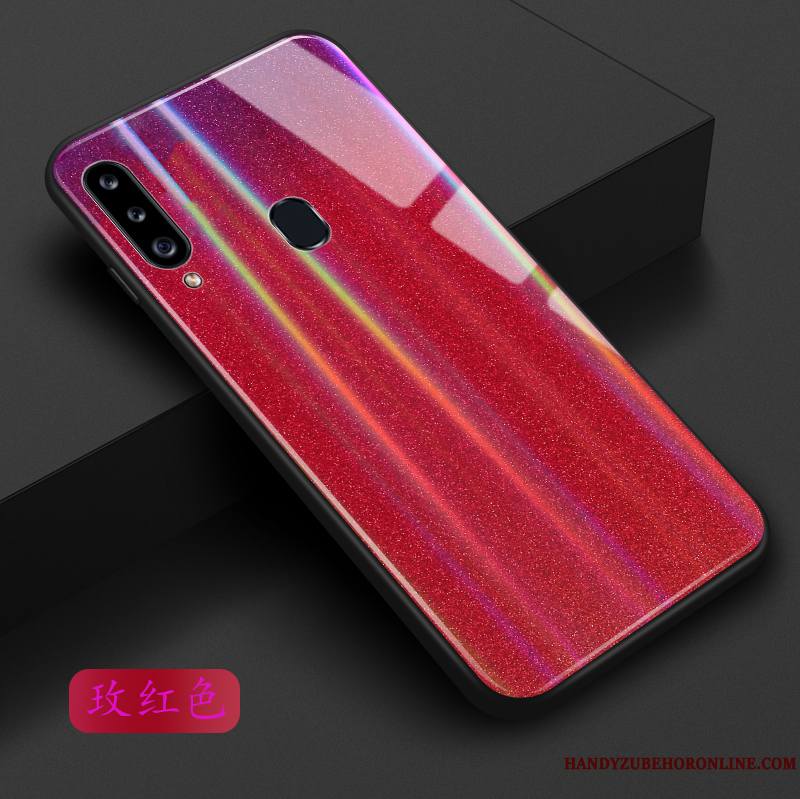 Samsung Galaxy A20s Coque Étoile Bleu Personnalité Rose Dégradé Violet Vert