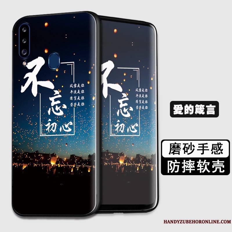 Samsung Galaxy A20s Coque Étoile Personnalité Protection Créatif Tendance Fluide Doux