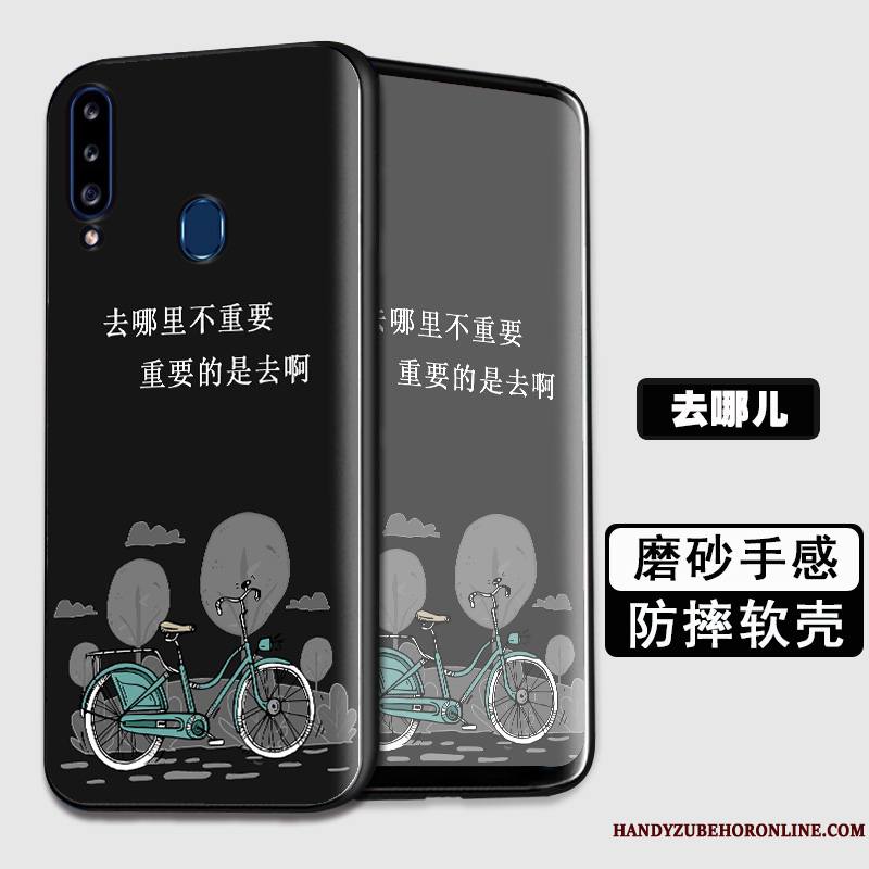 Samsung Galaxy A20s Coque Étoile Personnalité Protection Créatif Tendance Fluide Doux