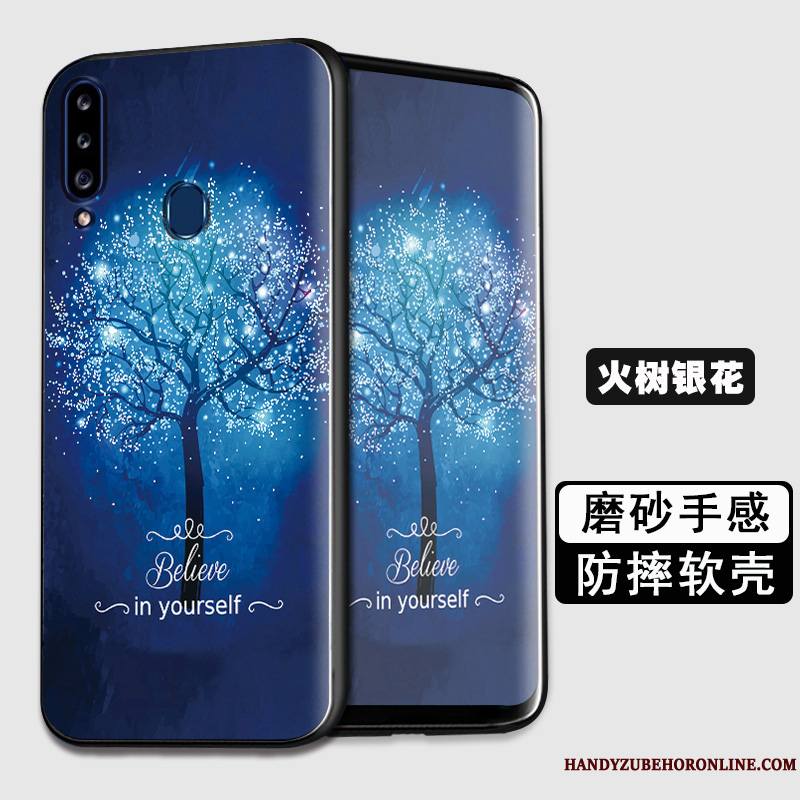 Samsung Galaxy A20s Coque Étoile Personnalité Protection Créatif Tendance Fluide Doux