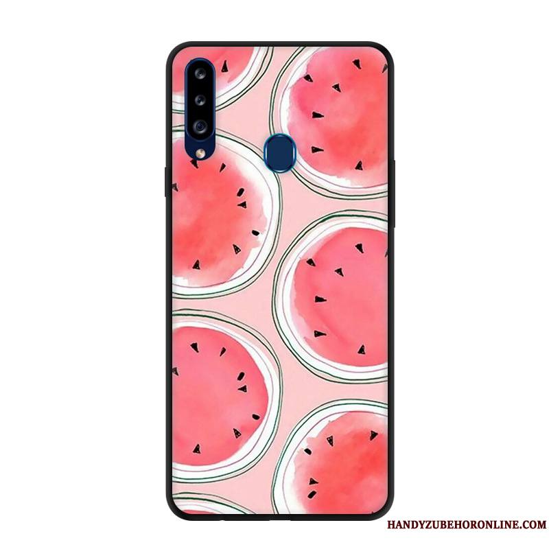 Samsung Galaxy A20s Incassable Protection Rouge Créatif Étui Étoile Coque De Téléphone