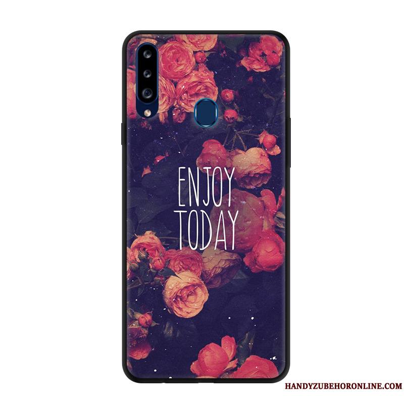 Samsung Galaxy A20s Incassable Protection Rouge Créatif Étui Étoile Coque De Téléphone