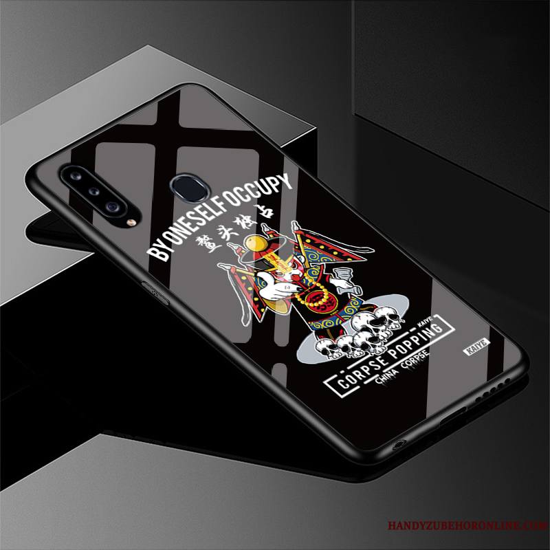 Samsung Galaxy A20s Personnalité Coque De Téléphone Créatif Protection Marque De Tendance Verre Étui