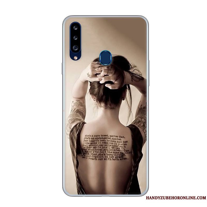 Samsung Galaxy A20s Protection Coque De Téléphone Étui Dessin Animé Personnalité Personnalisé Blanc