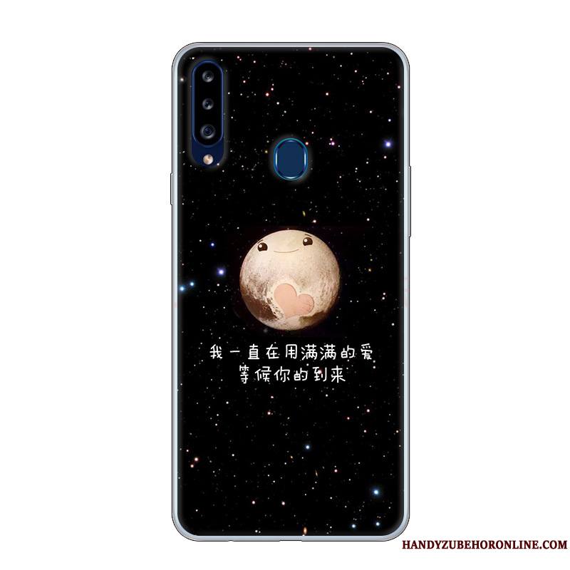 Samsung Galaxy A20s Protection Coque De Téléphone Étui Dessin Animé Personnalité Personnalisé Blanc