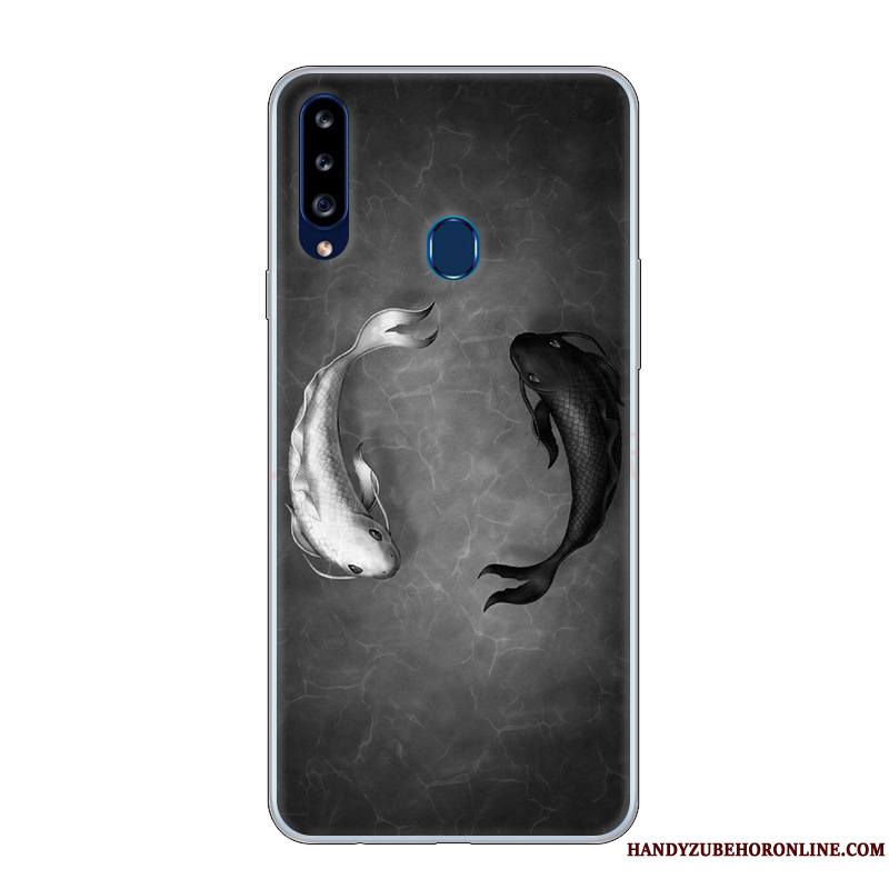 Samsung Galaxy A20s Protection Coque De Téléphone Étui Dessin Animé Personnalité Personnalisé Blanc