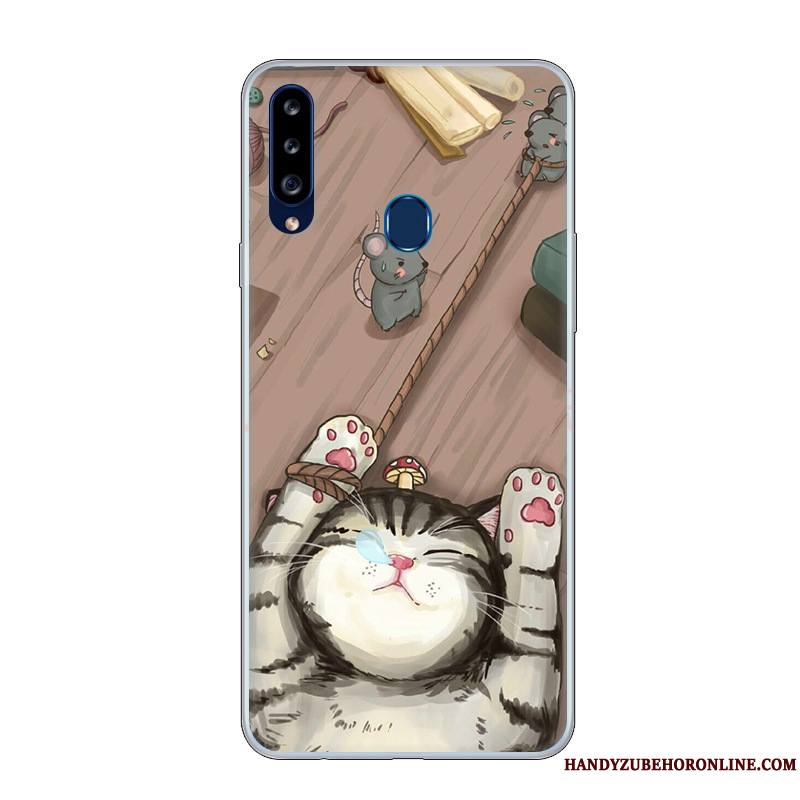 Samsung Galaxy A20s Protection Coque De Téléphone Étui Dessin Animé Personnalité Personnalisé Blanc