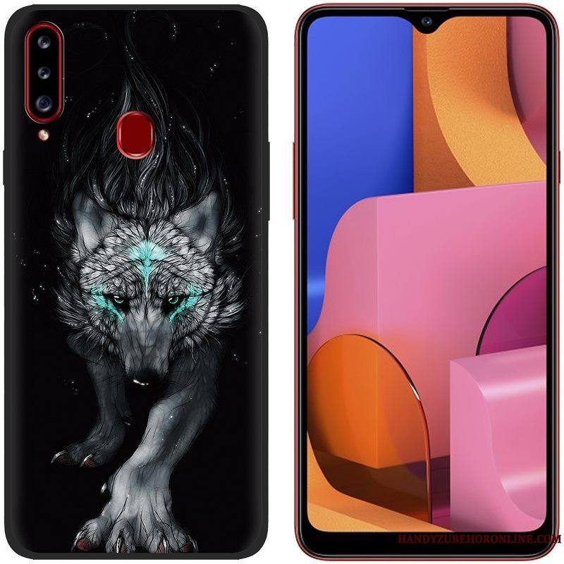 Samsung Galaxy A20s Silicone Étoile Coque Tissu De Téléphone Incassable Fluide Doux