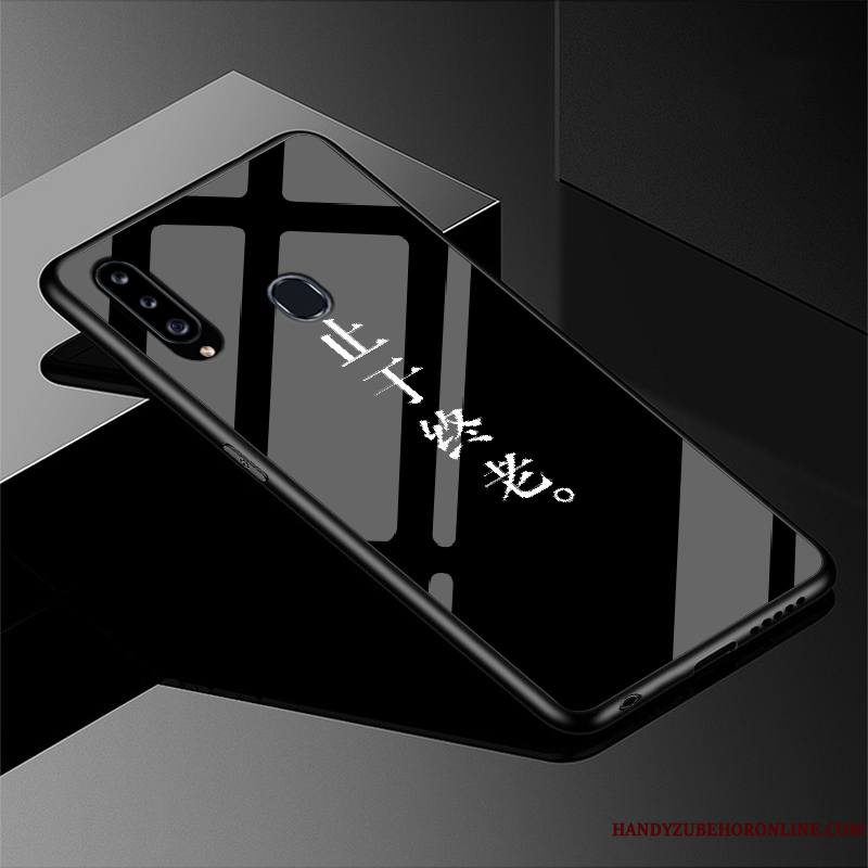 Samsung Galaxy A20s Tout Compris Business Simple Verre Silicone Coque De Téléphone Étoile