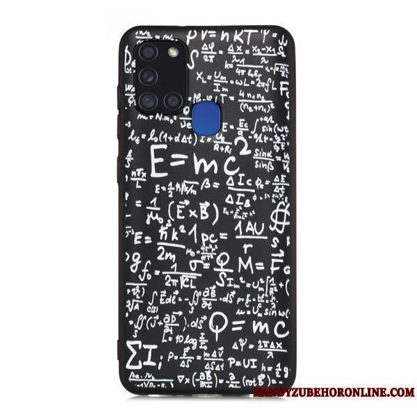 Samsung Galaxy A21s Coque Noir Étui Étoile Tout Compris Incassable Dessin Animé Téléphone Portable