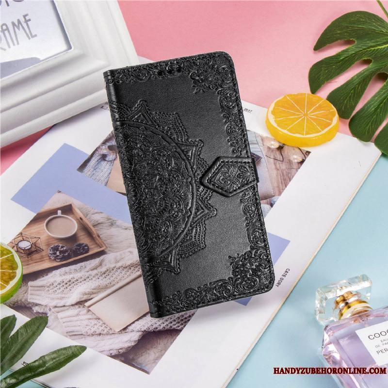 Samsung Galaxy A21s Étoile Housse Coque De Téléphone Portefeuille Rose Incassable Support