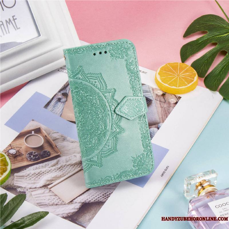 Samsung Galaxy A21s Étoile Housse Coque De Téléphone Portefeuille Rose Incassable Support