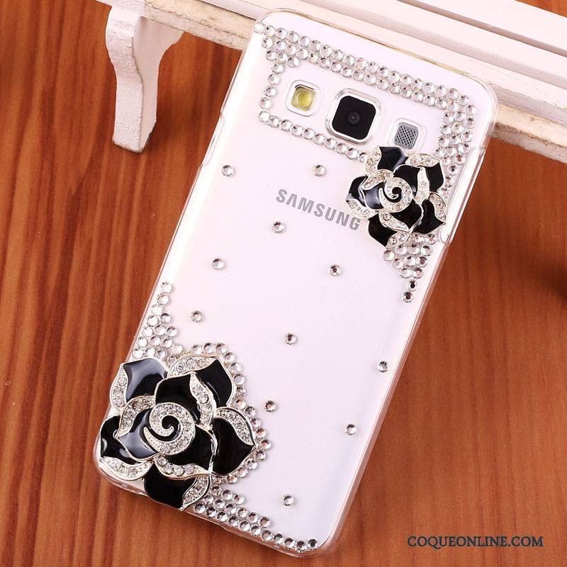 Samsung Galaxy A3 2015 Protection Incassable Strass Coque De Téléphone Étoile Étui Rouge