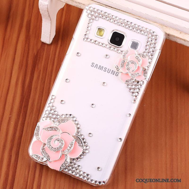 Samsung Galaxy A3 2015 Protection Incassable Strass Coque De Téléphone Étoile Étui Rouge